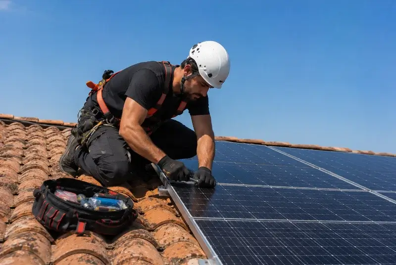Maintenance et monitoring de panneaux solaires à Azay-le-Brûlé